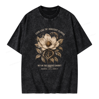 Pagewings Shakespeare Quote Unisex Washed T-shirt