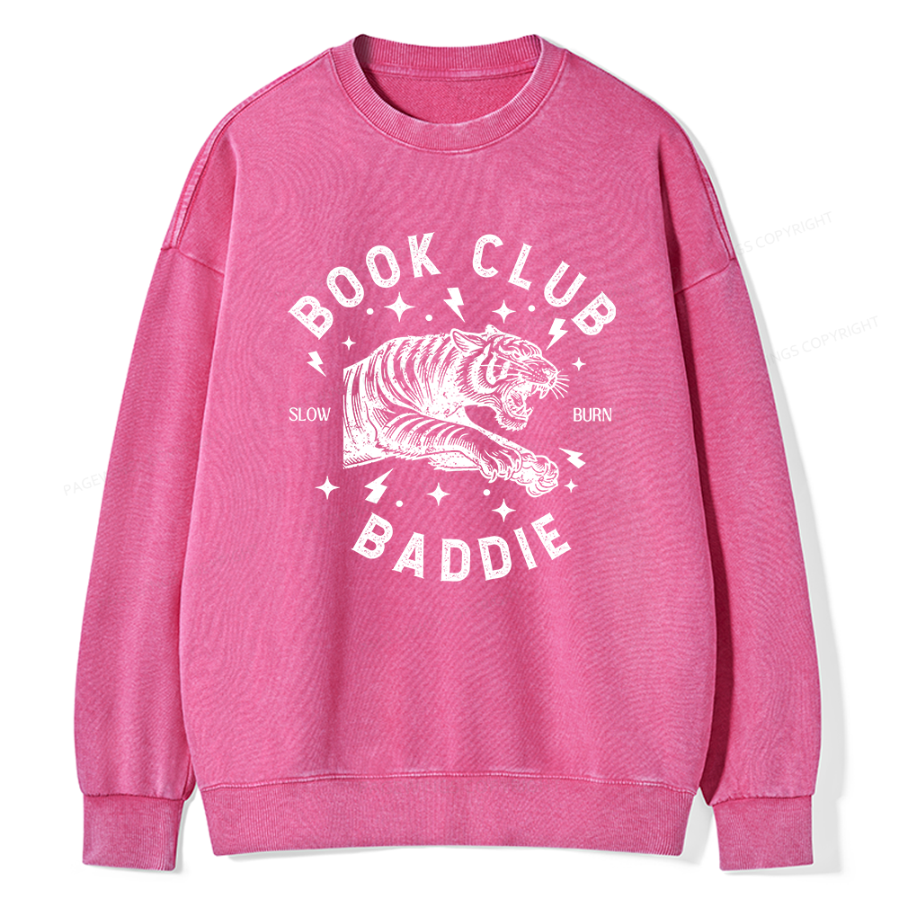 Pagewings Book Club Unisex Washed Sweatshirt