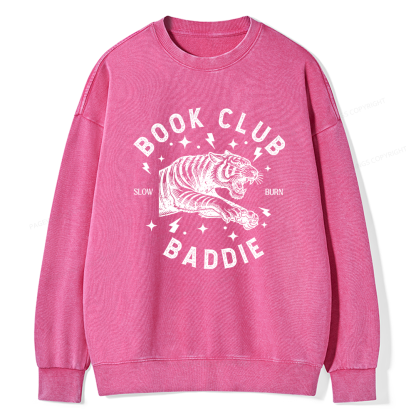 Pagewings Book Club Unisex Washed Sweatshirt