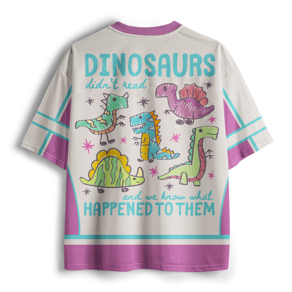Pagewings Dinosaurs Didn’t Read  Unisex Mesh Jersey