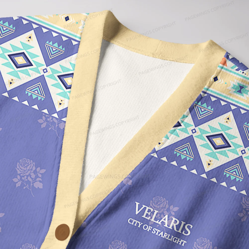 Pagewings Velaris City Of Starlight Unisex Ugly Cardigan Sweaters