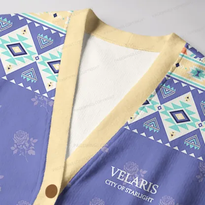 Pagewings Velaris City Of Starlight Unisex Ugly Cardigan Sweaters