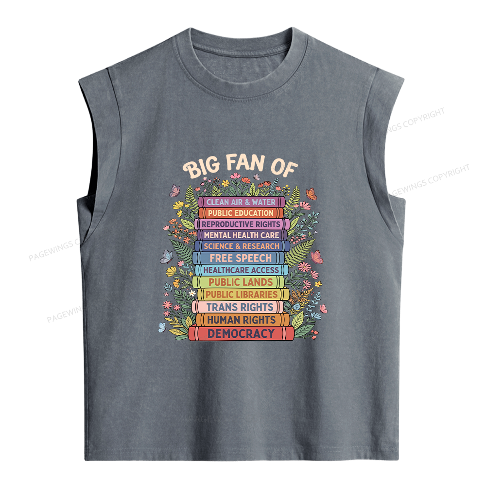 Pagewings Progressive Book Women's Washed Tank Top