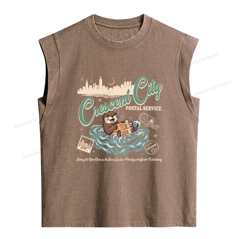 Pagewings Fantasy Book Lover Women's Washed Tank Top