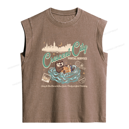Pagewings Fantasy Book Lover Women's Washed Tank Top