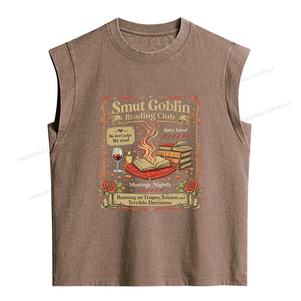 Pagewings Smut Goblin Women's Washed Tank Top