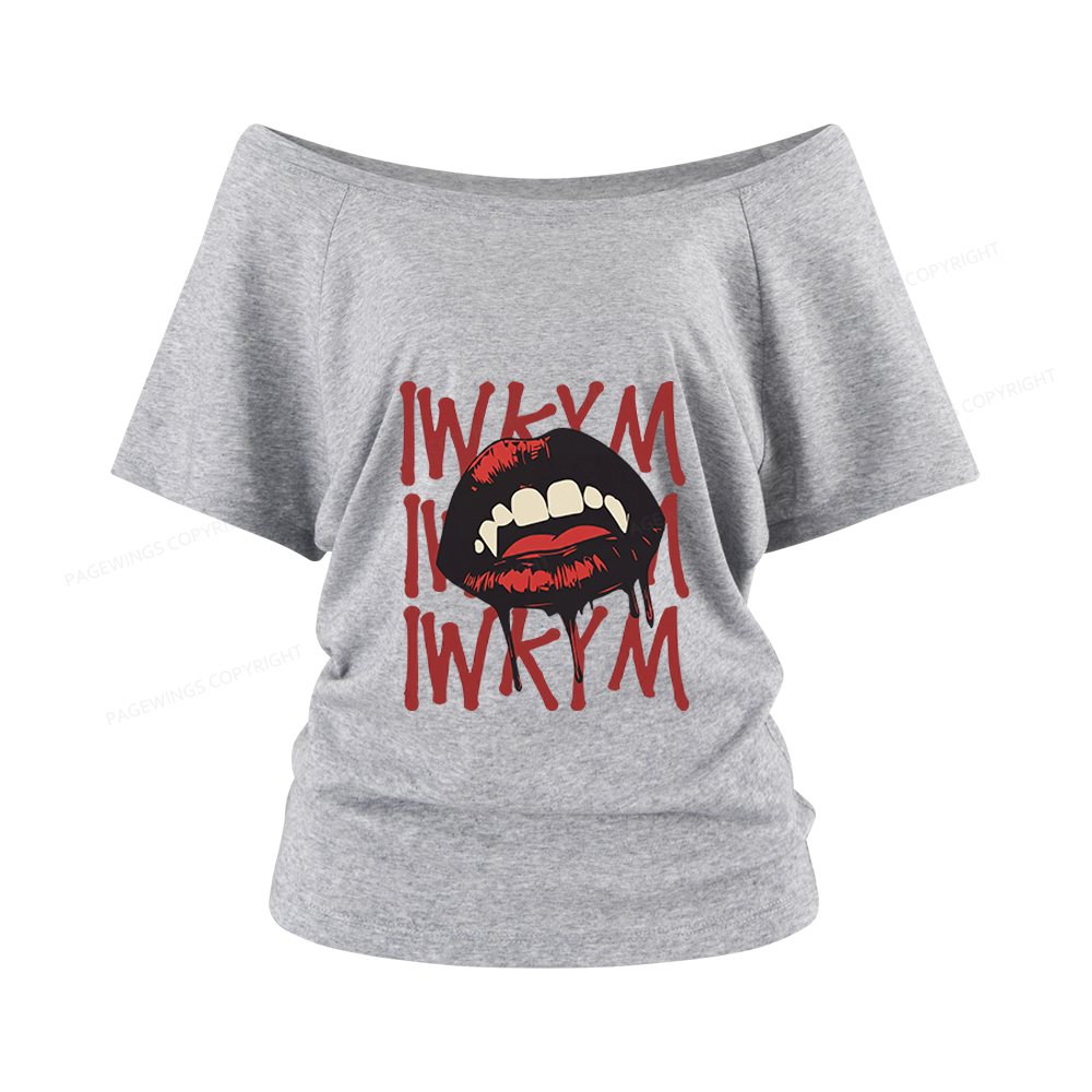 Pagewings Sci Fi Novel Lover Women Off Shoulder T-shirts