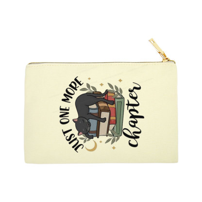 Pagewings Just One More Chapter Adorable Cat Pouch