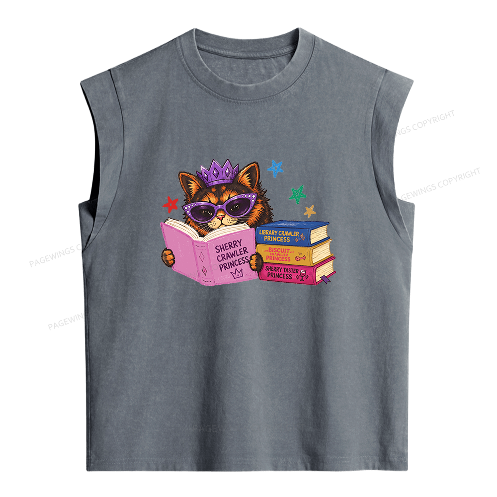 Pagewings Sci-Fi Book Lover Women's Washed Tank Top