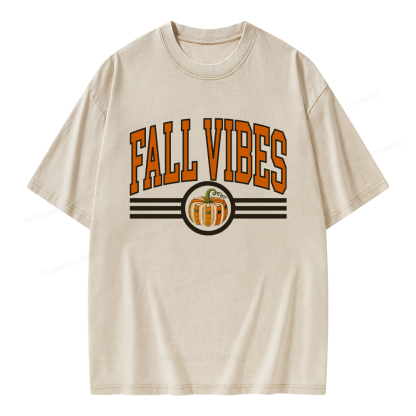Pagewings Pumpkin Season Unisex Washed T-shirt