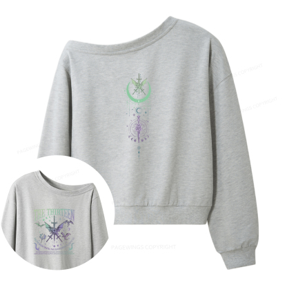 Pagewings From Darkness Women Off Shoulder Sweatshirt