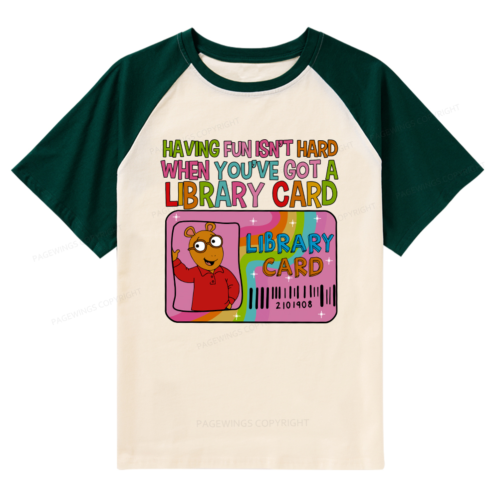 Pagewings Having Fun Isn't Hard When You've Got A Library Card Teacher