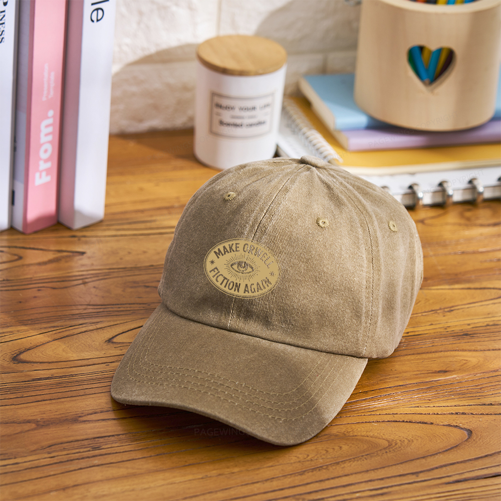 Pagewings Make Orwell Fiction Again Washed Cap