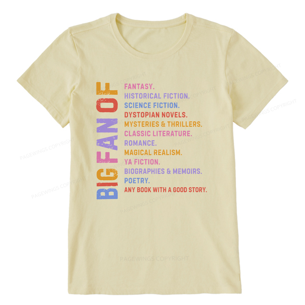 Pagewings Big Fan of Books Unisex Classic T-shirt