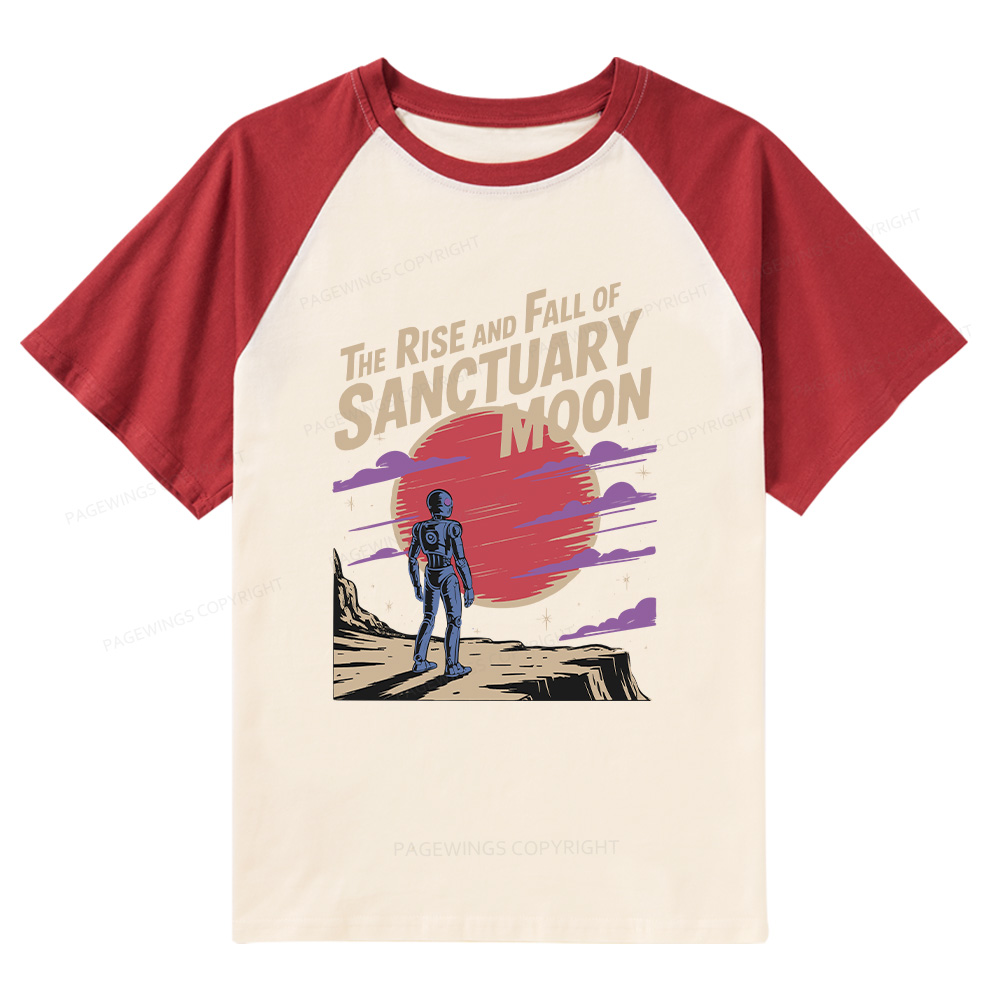 Pagewings The Rise And Fall Of Sanctuary Moon Raglan T-shirt