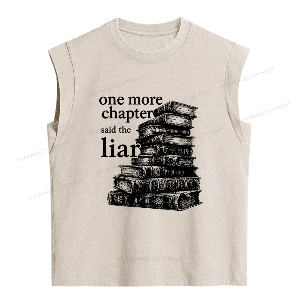 Pagewings One More Chapter Said The Liar Women's Washed Tank Top