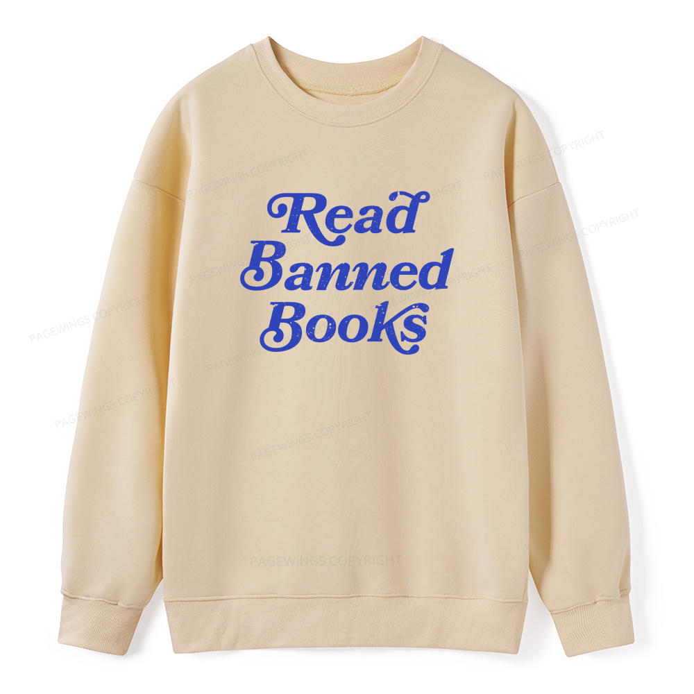 Pagewings Read Banned Books Unisex Classic Sweatshirt