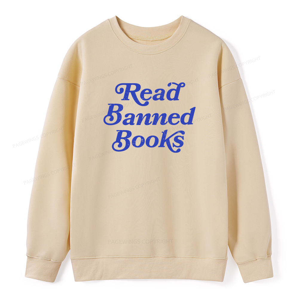 Pagewings Read Banned Books Unisex Classic Sweatshirt