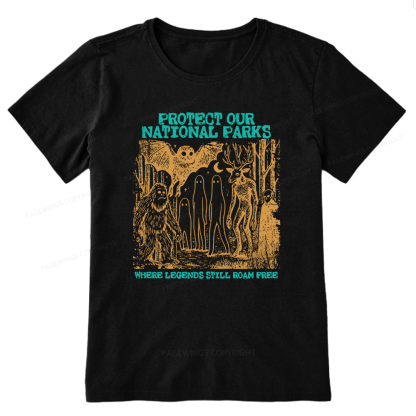 Pagewings Protect Our Parks Vintage Camping Unisex Classic T-shirt