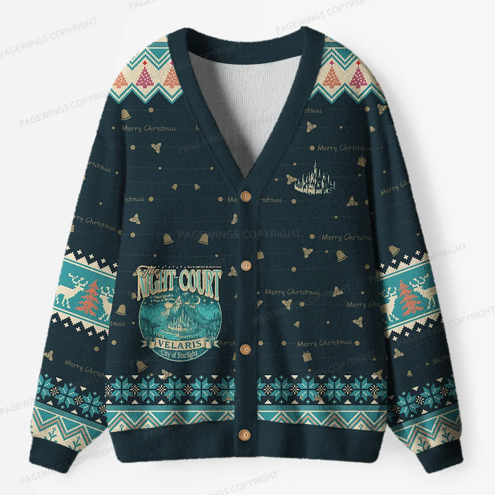 Pagewings The Night Court Velaris Unisex Ugly Cardigan Sweaters
