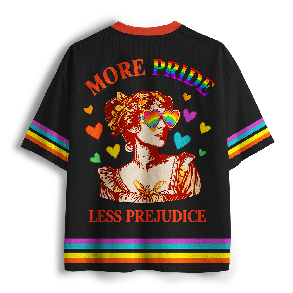 Pagewings More Pride Less Prejudice Unisex Mesh Jersey
