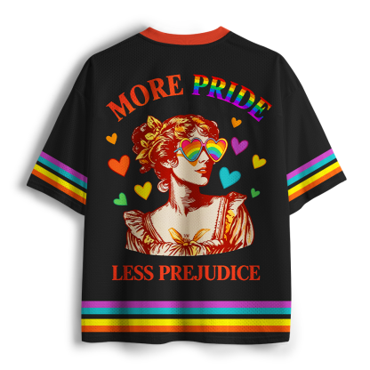 Pagewings More Pride Less Prejudice Unisex Mesh Jersey