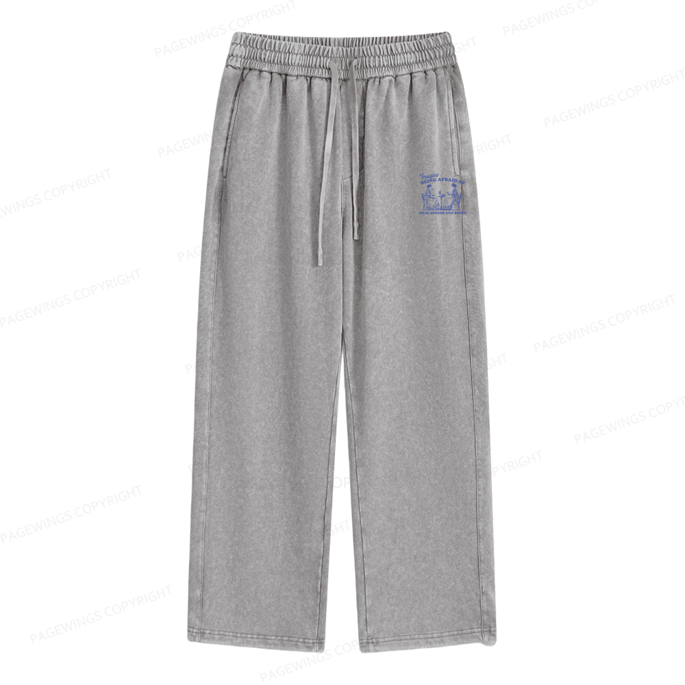 Pagewings Drag Queens Unisex Washed Sweatpants