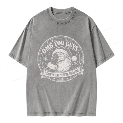 Pagewings OMG You Guys I Saw What You’re Reading Unisex Washed T-shirt