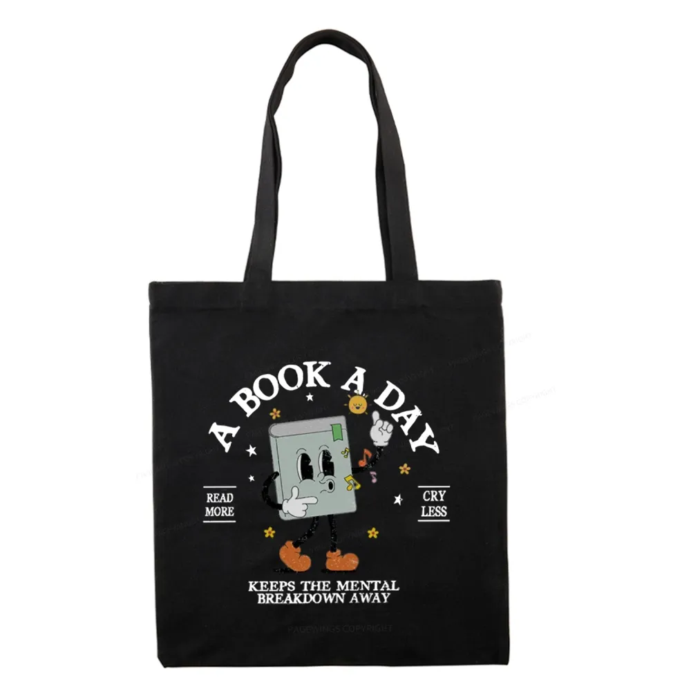 Pagewings A Book A Day Keep The Mental Breakdown Away Tote Bag