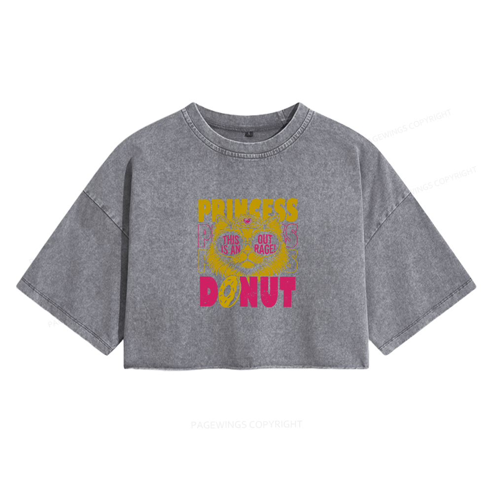 Pagewings This Is An Outrage  Women's Washed Cropped T-shirt