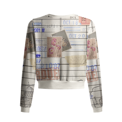 Pagewings Book Lover Crew Neck Cardigan Sweaters