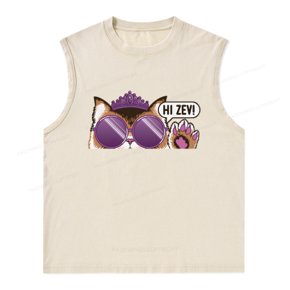 Pagewings Sci-Fi Book Lover Unisex Washed Tank Top