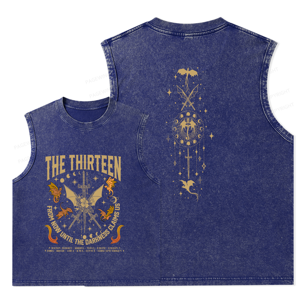 Pagewings Until The Darkness Claims Us Unisex Washed Tank Top