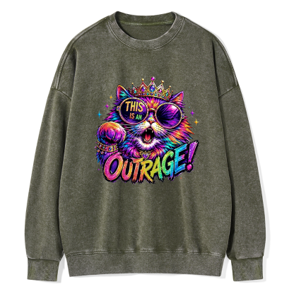 Pagewings Sci-Fi Book Lover Unisex Washed Sweatshirt