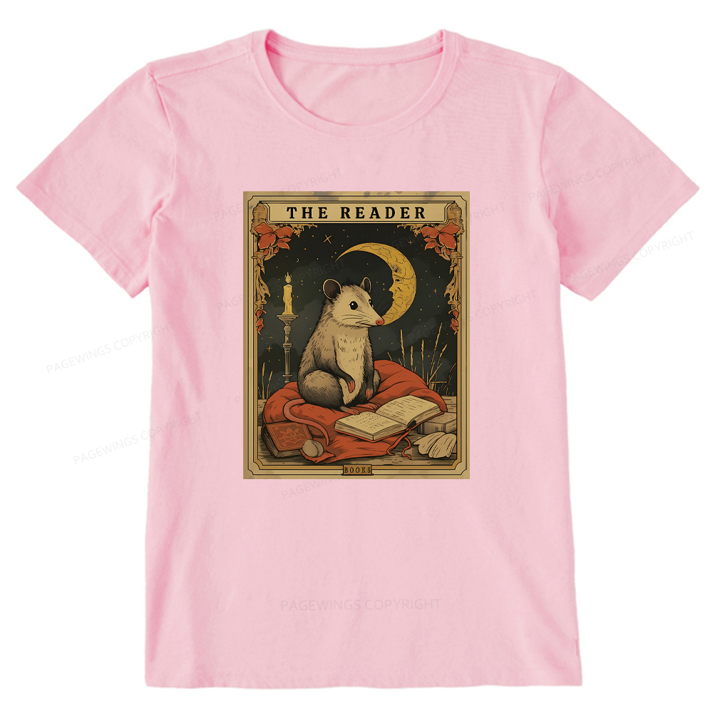 Pagewings The Reader Opossum Tarot Card Unisex Classic T-shirt