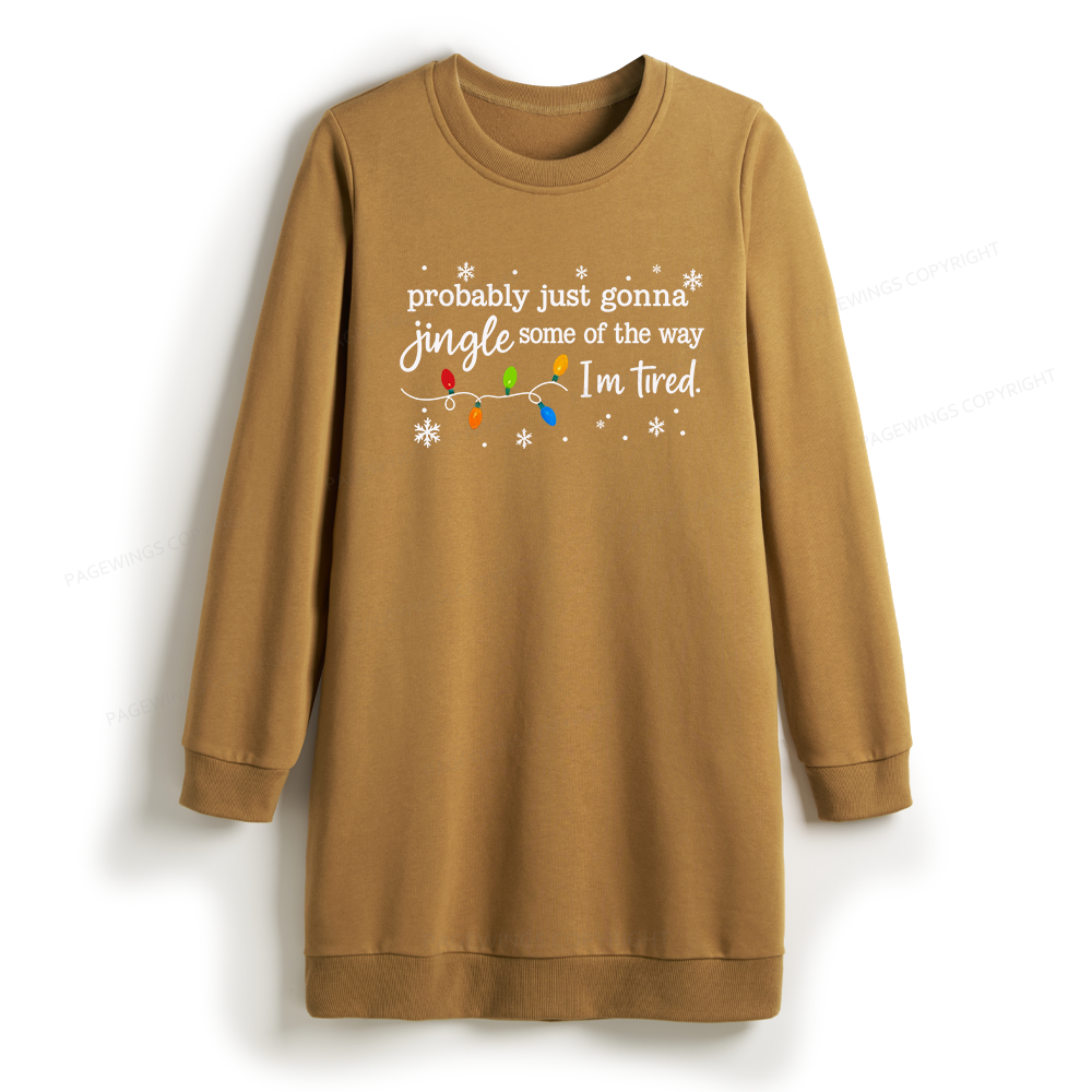 Pagewings Christmas Jingle Song Sweatshirt Dress