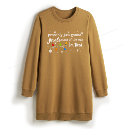 Pagewings Christmas Jingle Song Sweatshirt Dress