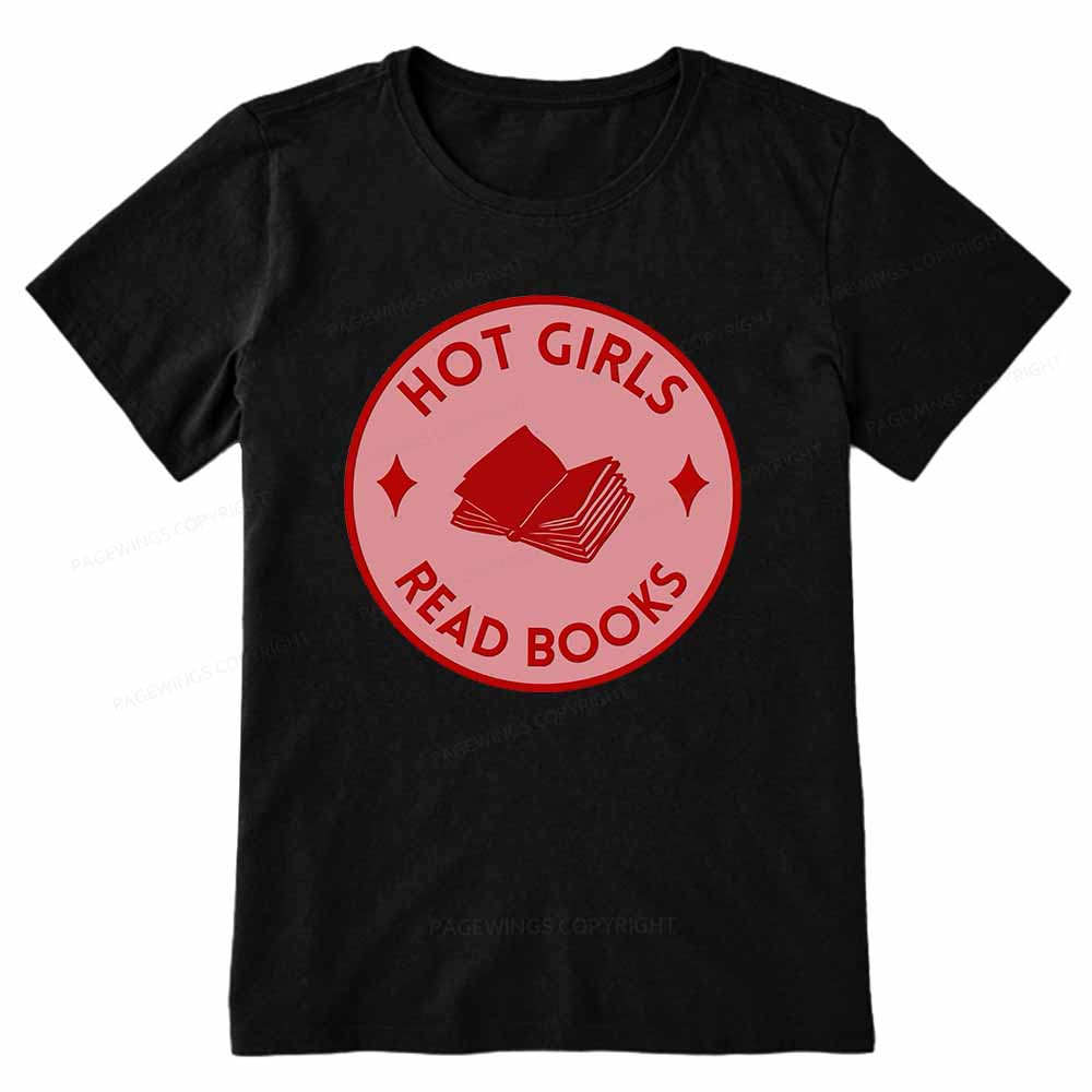 Pagewings Hot Girls Read Books Unisex Classic T-shirt