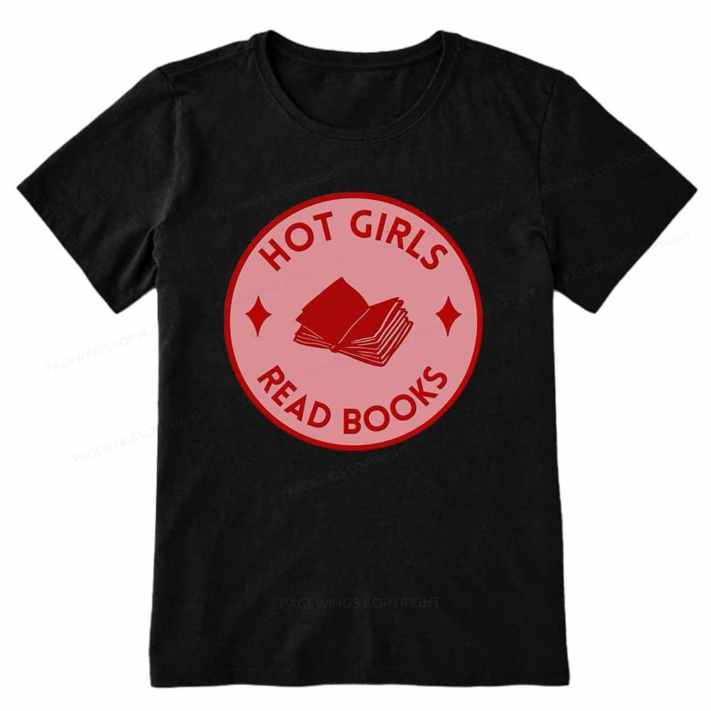 Pagewings Hot Girls Read Books Unisex Classic T-shirt