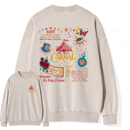 Pagewings Bookish Fantasy Unisex Washed Sweatshirt