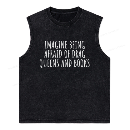 Pagewings Funny Liberal Shirt Unisex Washed Tank Top