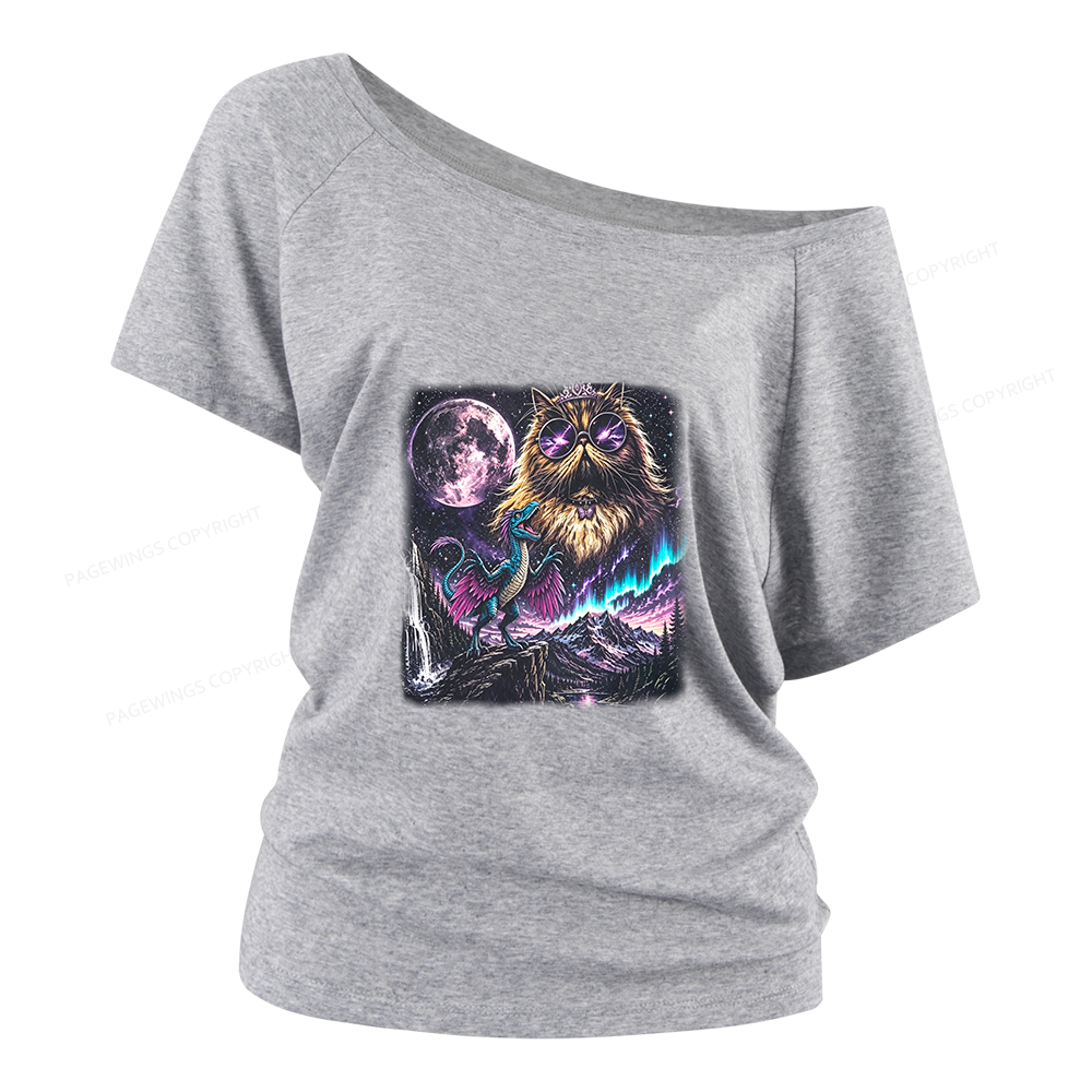 Pagewings Sci Fi Books Lover Women Off Shoulder T-shirts