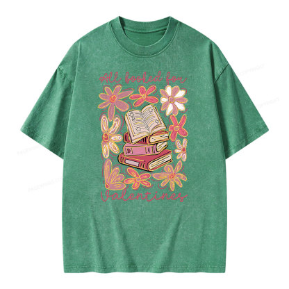 Pagewings All Booked for Valentines PNG Unisex Washed T-shirt
