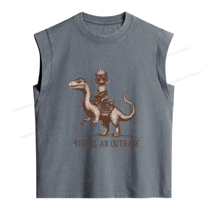 Pagewings Sci-Fi Book Lovers Women's Washed Tank Top