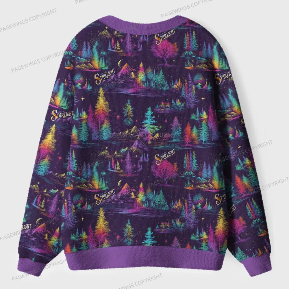Pagewings City Of Starlight Unisex Ugly Cardigan Sweaters