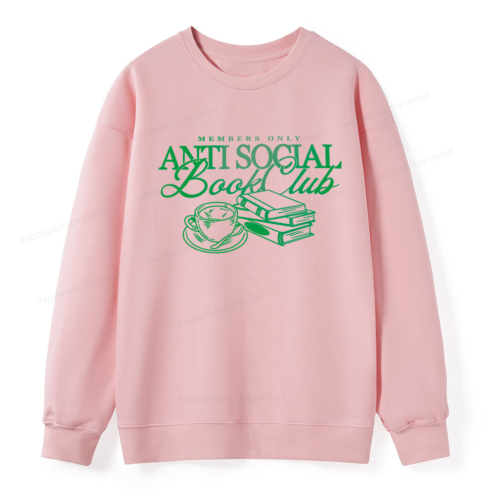 Pagewings Anti Social Book Club Unisex Classic Sweatshirt