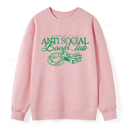 Pagewings Anti Social Book Club Unisex Classic Sweatshirt