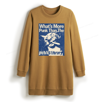 Pagewings What's More Punk Than The Public Library Sweatshirt Dress