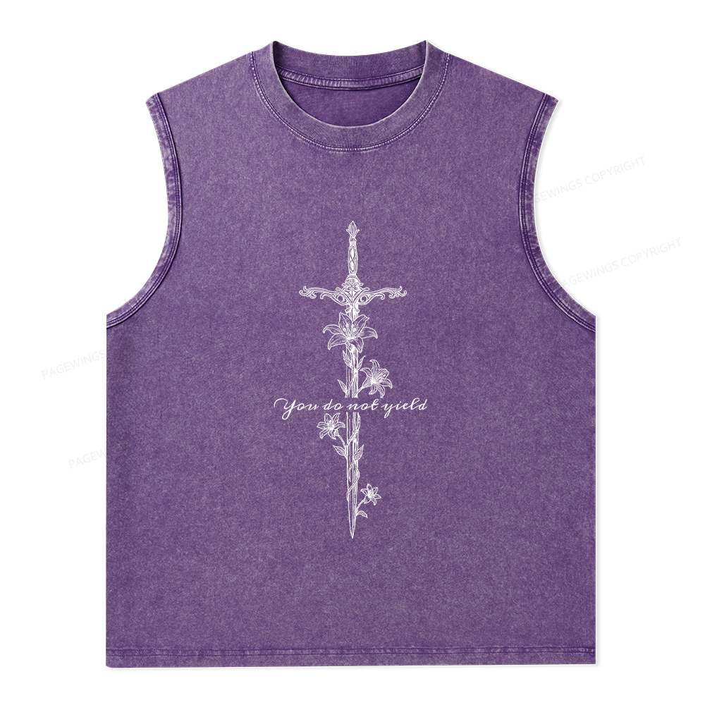 Pagewings You do Not Yield Unisex Washed Tank Top
