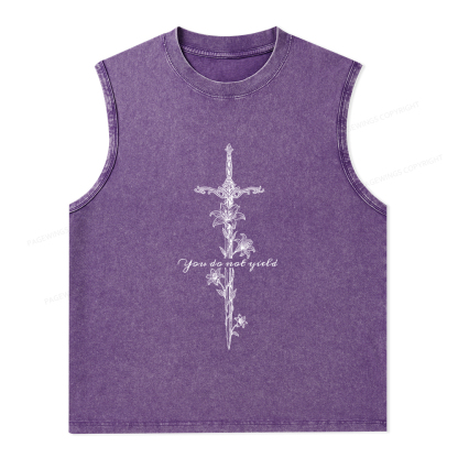 Pagewings You do Not Yield Unisex Washed Tank Top